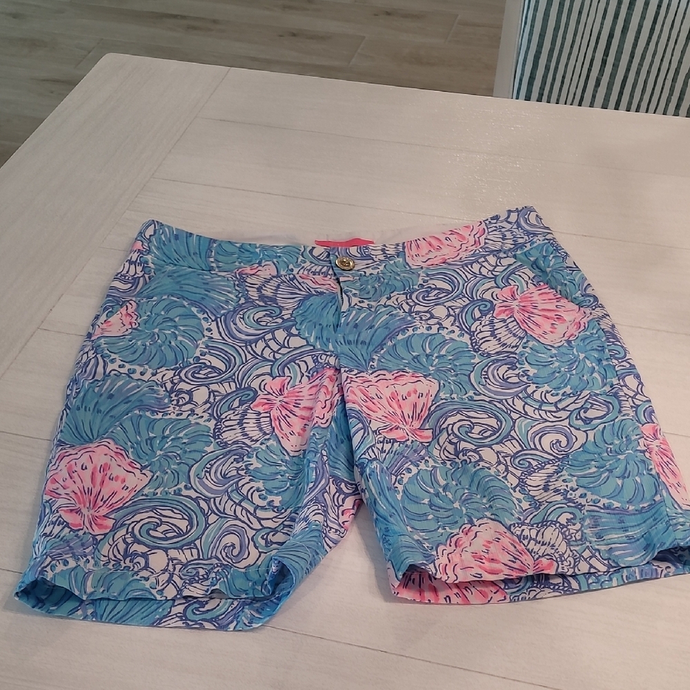 Lilly Pulitzer Blue and Pink size 10 Shorts